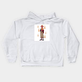 Fire Girl Kids Hoodie